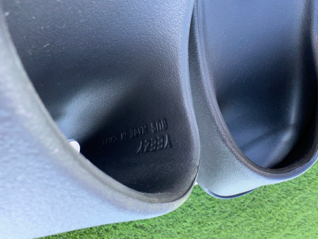 Yeez Slide Bone and Slate Grey